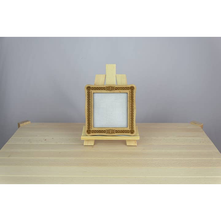 Embroidery craft - Wholesale Craft Supplies - Wooden cross stitch hoop magnetic frame for fabric holding1