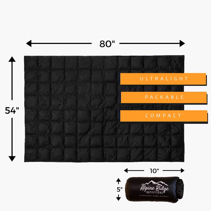 Alpine Ridge Outfitters – wholesale Resefilt – Ultralätt täcke med dun för camping1