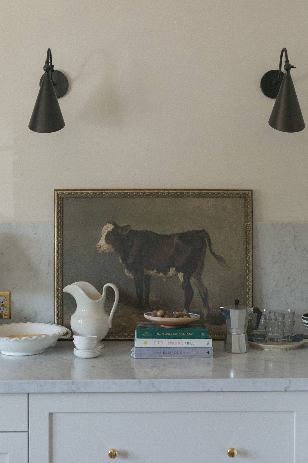 Petal Lane Home – wholesale Art print – Vintage Calf Framed Antique Art6