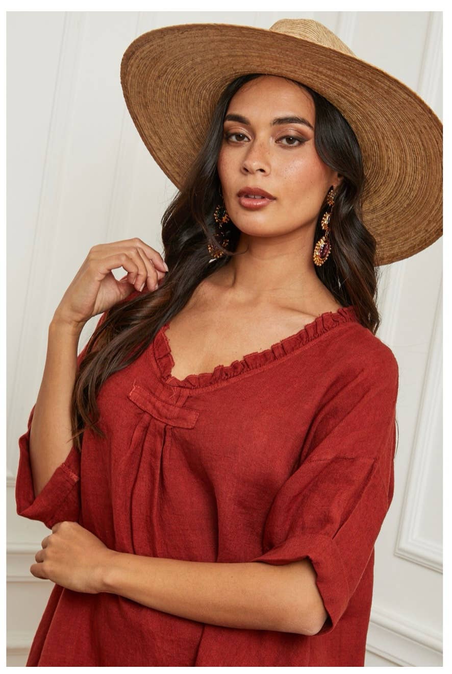 LÉA & LUC - Wholesale Tunic - Women's - 100% Linen Tunic REF.1076848