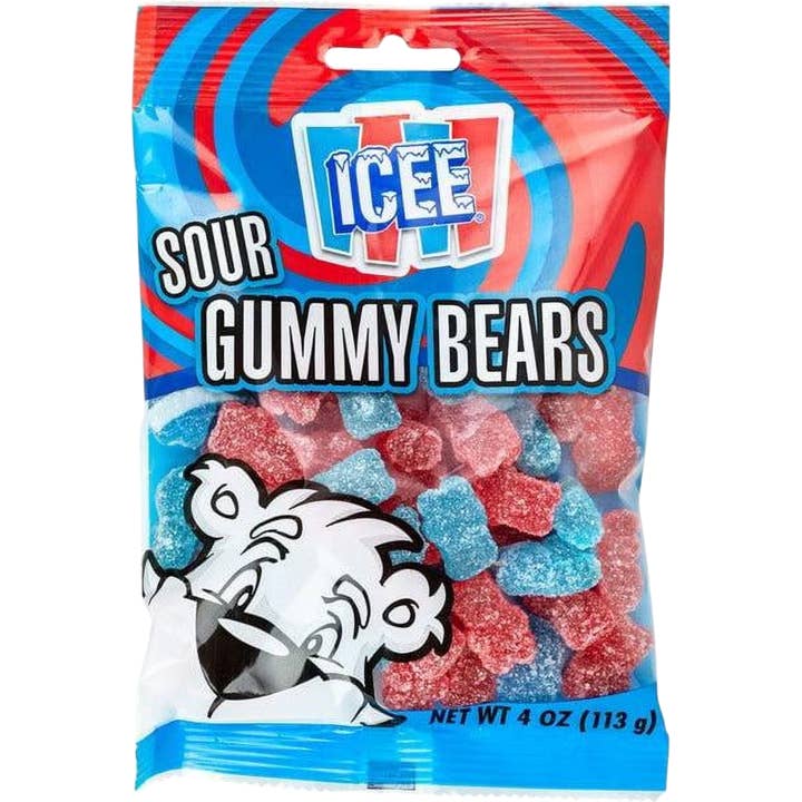 Icee Sour Gummy Bears for wholesale by Cow Crack Wholesale