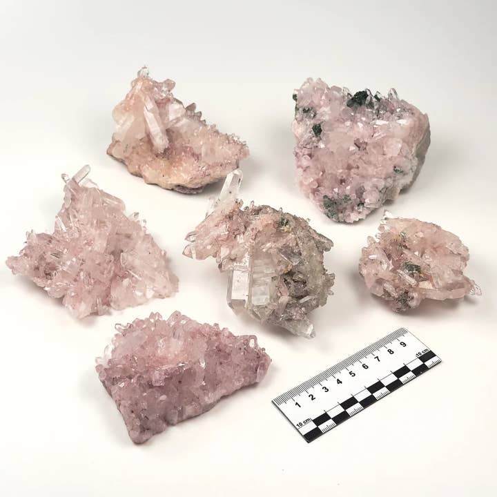 Pink Lemurian Quartz Clusters P-1247 for wholesale by Lemurian Quartz