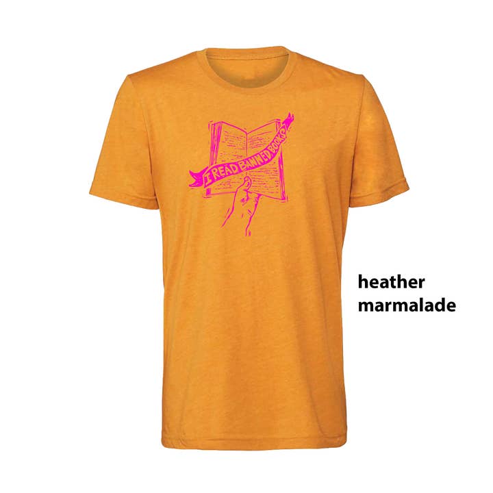 I Read Banned Books T-shirt for wholesale by Snow Deep Designs