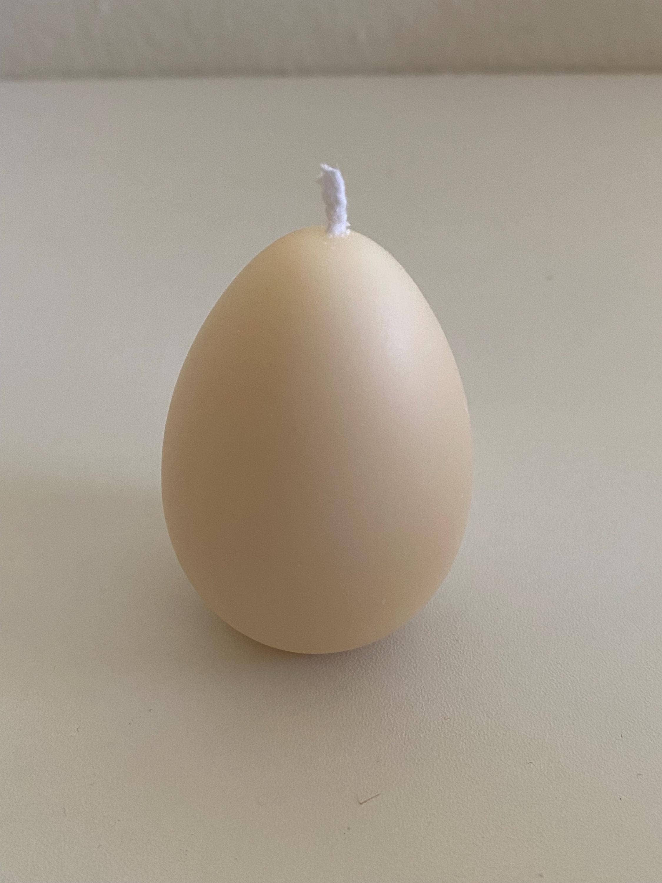 MikuniCandle - Vente Bougies originales - Bougies en cire de soja en forme d'œuf de Pâques dans un carton, Décoration d'intérieur 6 unités6