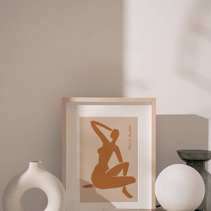 Paper Provision - Wholesale Art Print - Matisse Terra-Cotta Nude Art Print1