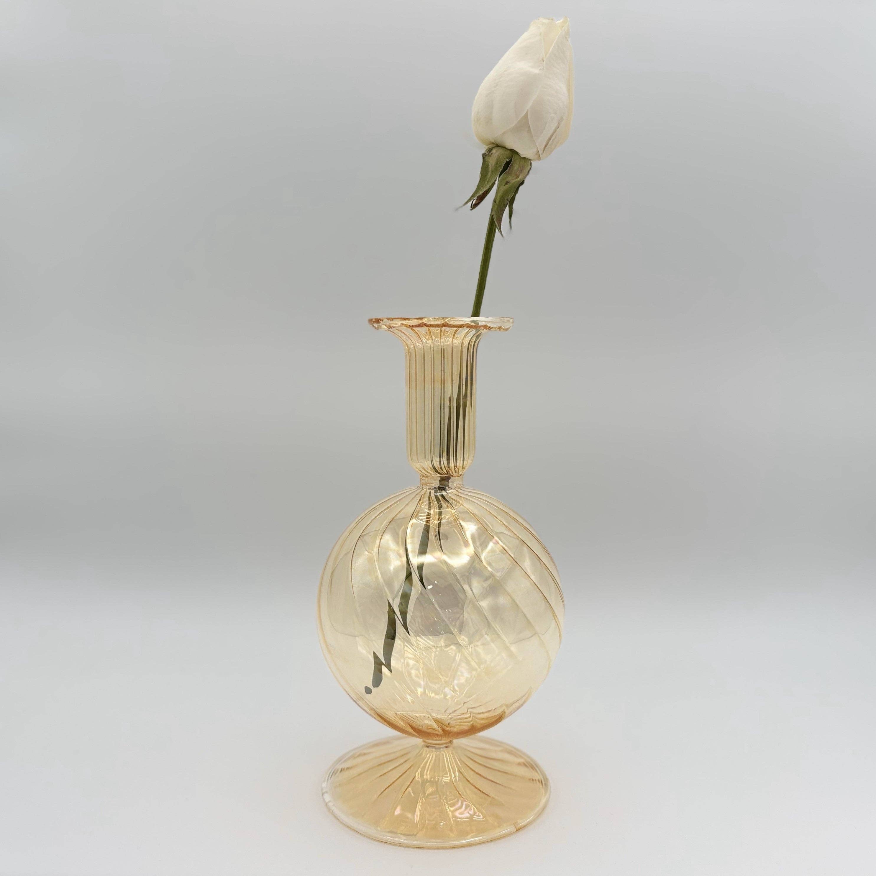 Dandarah (Ships from USA) - Wholesale Vase - Blown Glass Vase - Bauble Yellow4