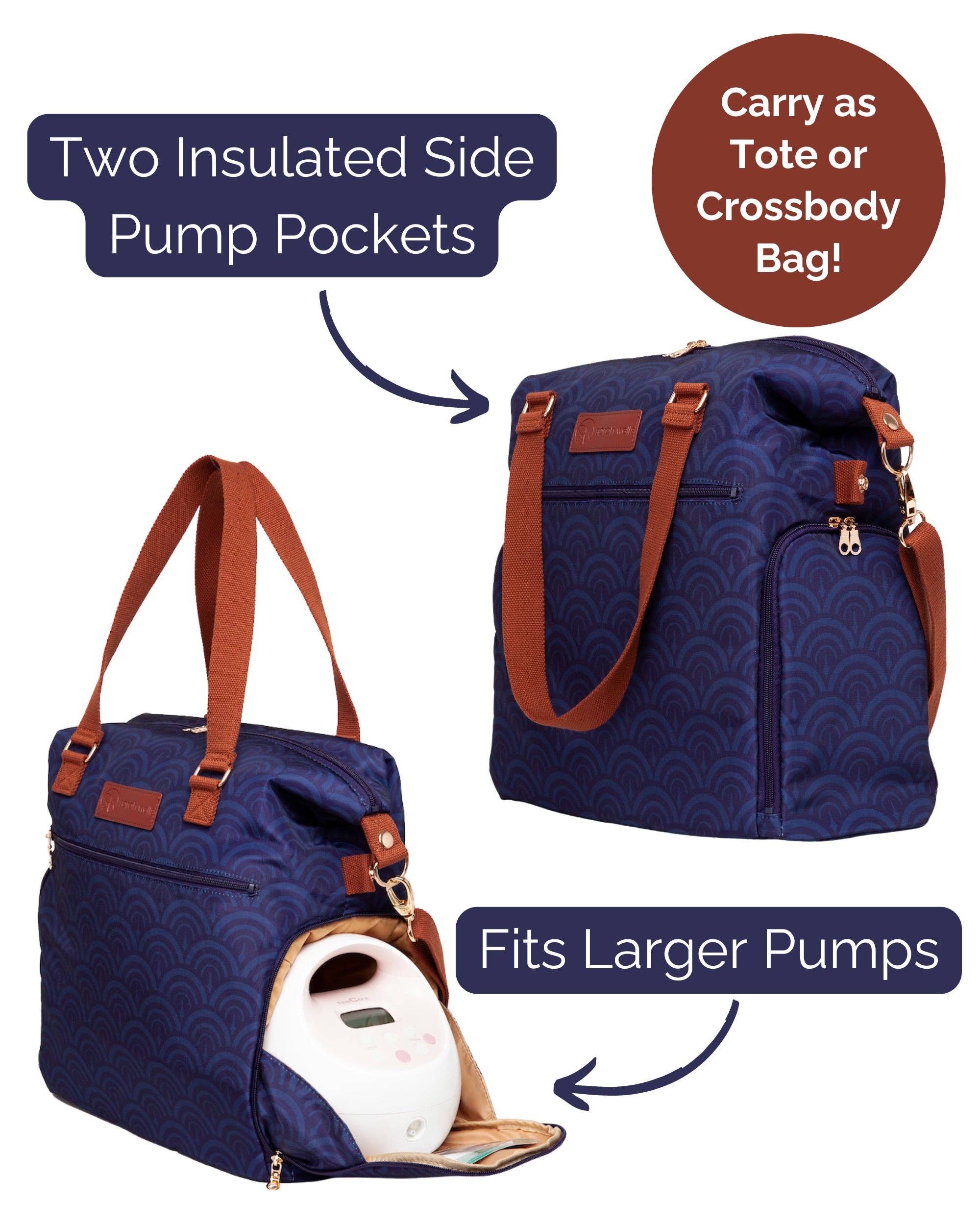 Sarah Wells Bags - Wholesale Tote Bag - Women's - Sarah Wells Lizzy Breast Pump Tote with Insulated Pocket19
