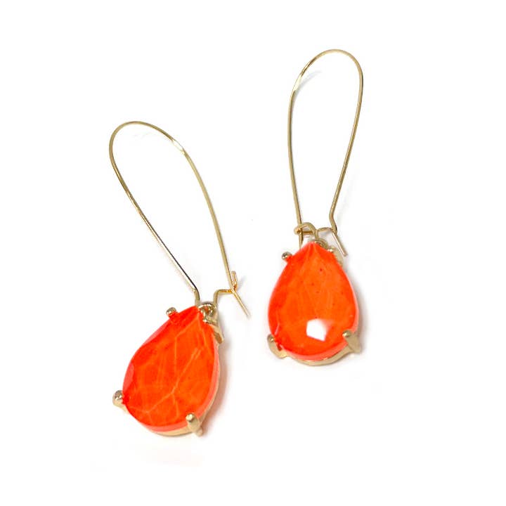 StarryNYC - Wholesale Dangle Earrings - Teardrop Glass Bead 14mm x 18mm w/ Kidney Wire Earrings37