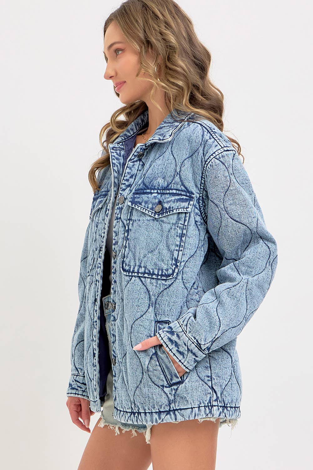QUILTED DENIM JACKET  for wholesale on Faire11