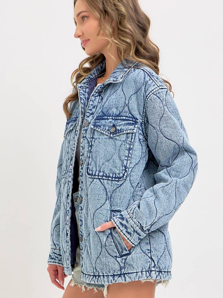 QUILTED DENIM JACKET for wholesale on Faire11