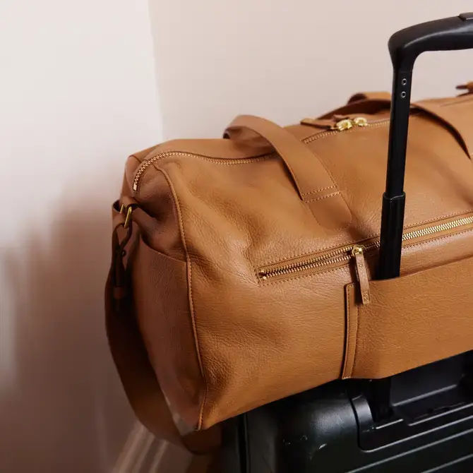 Minor History - Wholesale Weekender Bag - Unisex - The Getaway Duffle - Saddle5