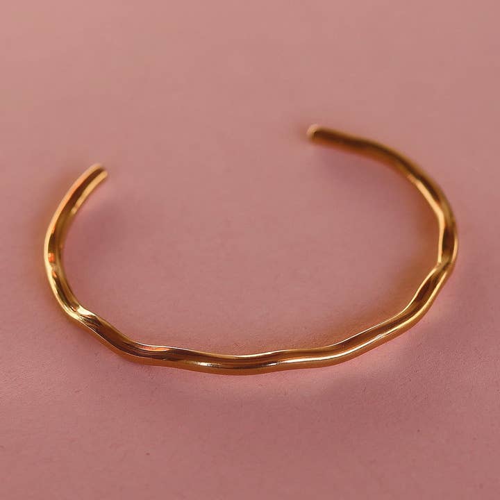 Anthony - Gold Cuff Bracelet for wholesale by MeloMelo