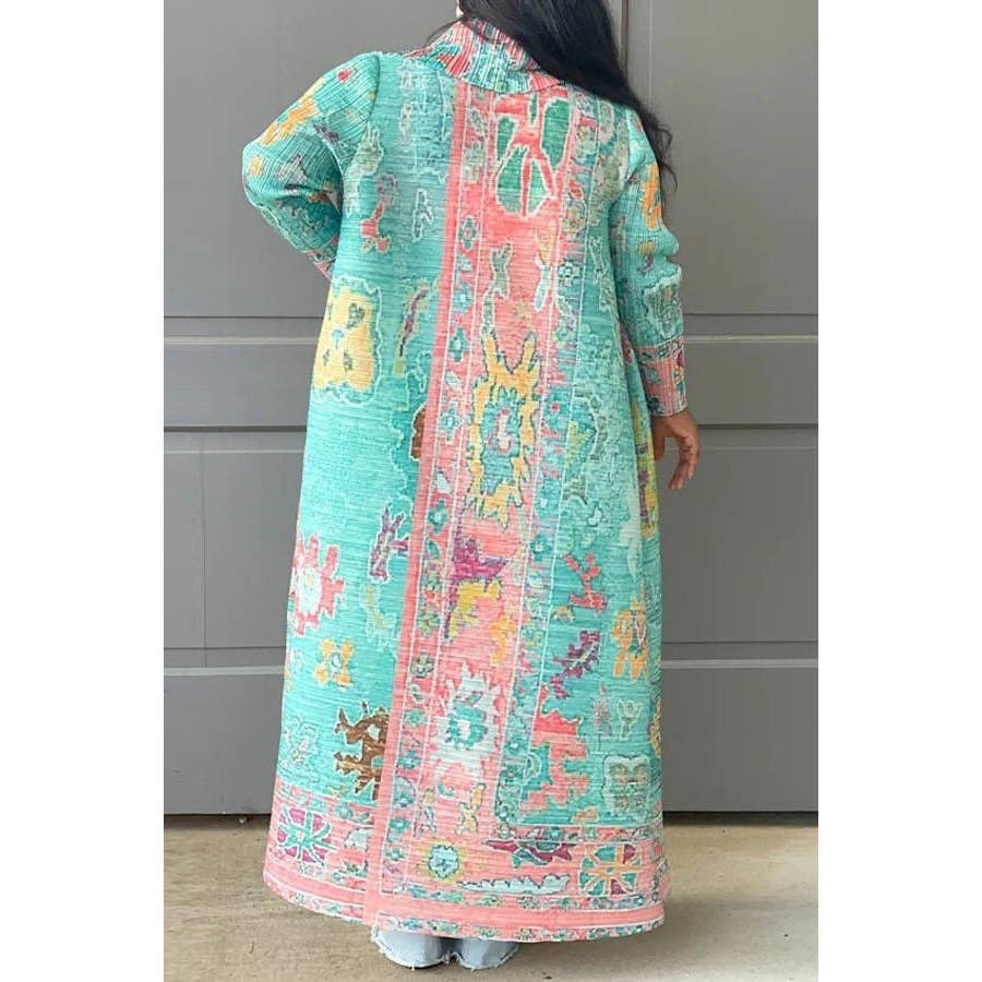 omgstyles - Wholesale Jacket - Women's - FREE SIZE OPEN FRONT PLEATED LONG JACKET COAT 2