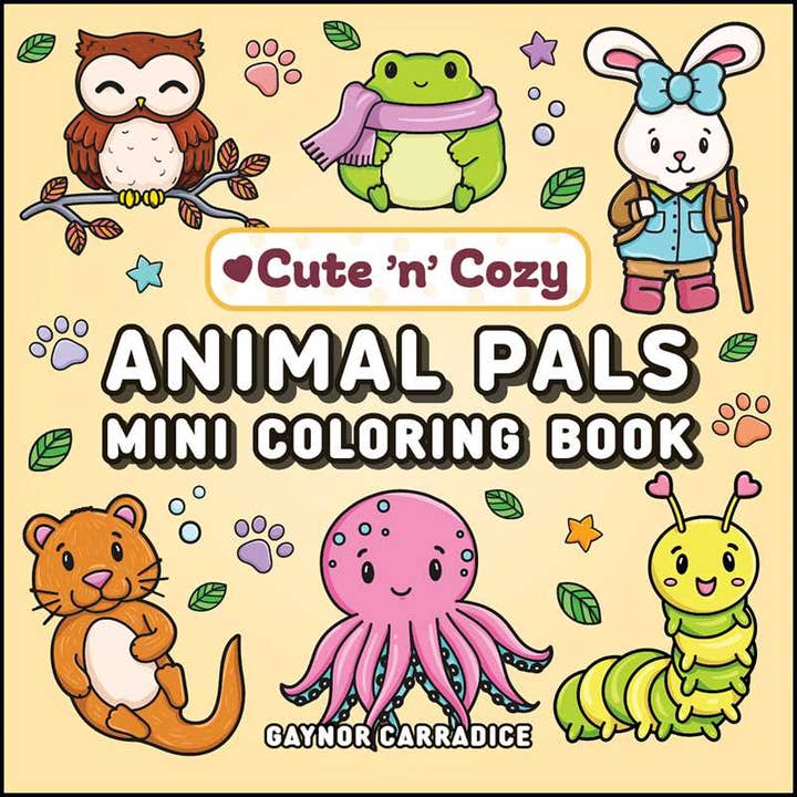 Simon & Schuster - Wholesale Coloring & Activity Book - Adult - Animal Pals Mini Coloring Book by