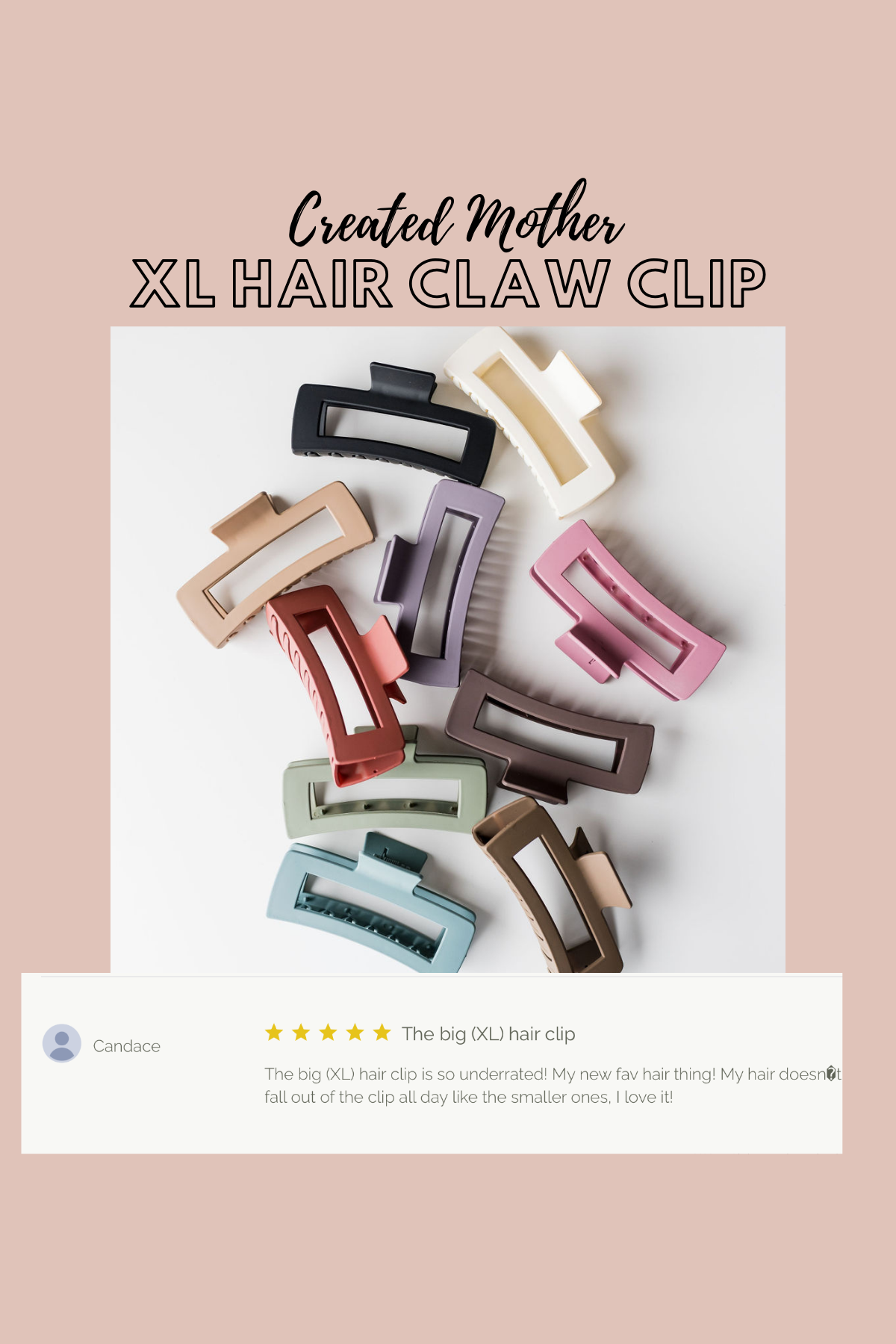 Created Mother - Wholesale Hair Clip - Women's - 12 Assorted Extra Large Hair Claw Clips7