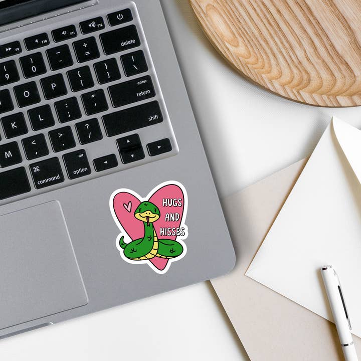 Rebel and Siren Stickers - Wholesale Sticker - Hugs and Hisses | Snake | Animal | Waterproof Sticker | 2.5"2