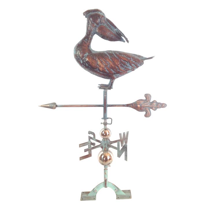 Modern Coastal by Contrast Inc. - Wholesale Outdoor Ornament/Decor - Pelican Weather Vane