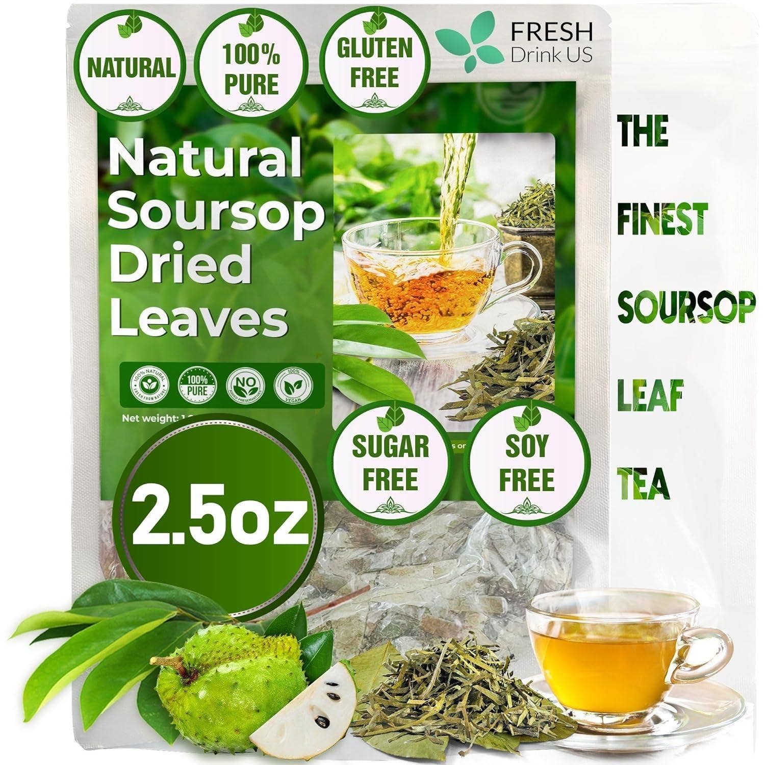 Naomi's Happy Place Shop - Wholesale Health/Detox Tea - Soursop Leaves Tea Version 211