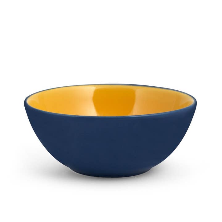Schale Maracuja in Steingut Blau und Gelb cl 60 für den Großhandel von H&H