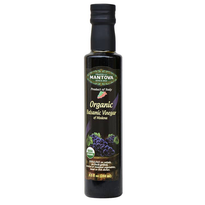 Fine Italian Food - Wholesale Vinegar - Mantova Organic Balsamic Vinegar of Modena PGI, 8.5 fl. oz.
