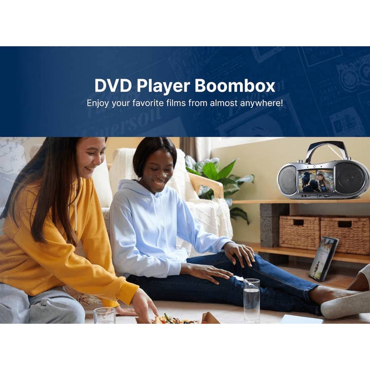 JupiterGear Home - Wholesale Speakers - Emerson 7” Bluetooth DVD Boombox with AM/FM Radio10