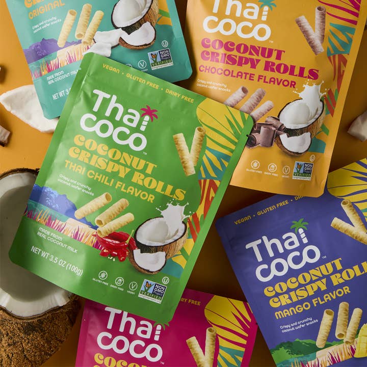 Thai Coco - Wholesale Cookie - Thai Chili Coconut Crispy Rolls - 3.5 oz4