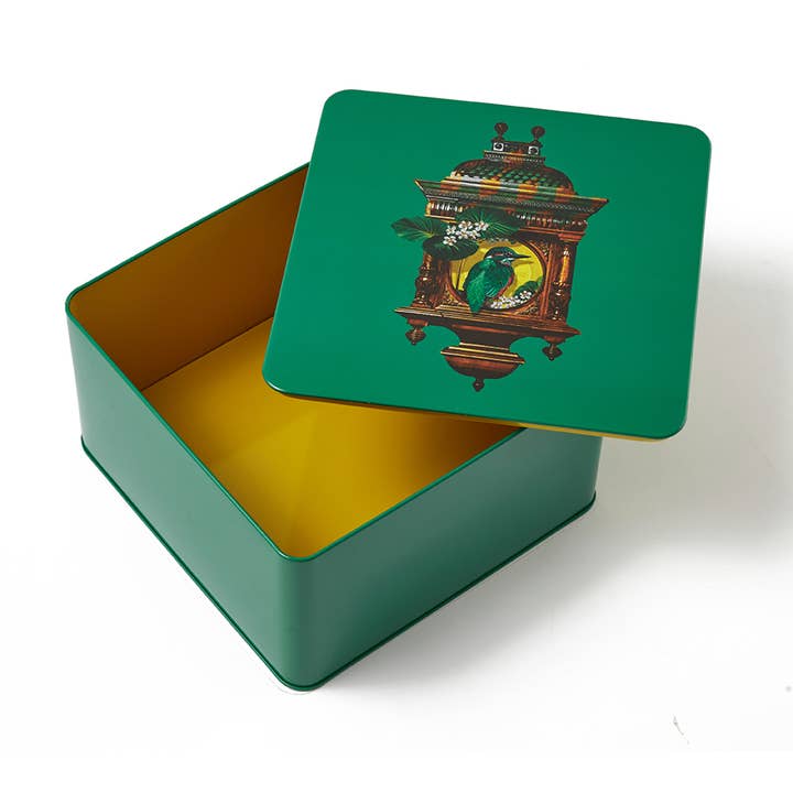 Gangzaï Design - Wholesale Decorative Box - Square metal box Coucou1