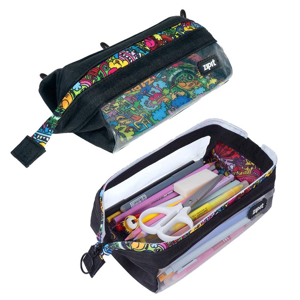 ZIPIT – wholesale Pencil case/pouch – ZIPIT Clear Lenny Pencil Case0
