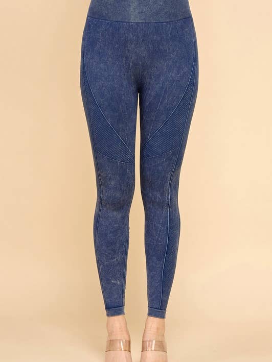 WF1002 MINERAL WASH LEGGINGS for wholesale by MIO WHOLESALE