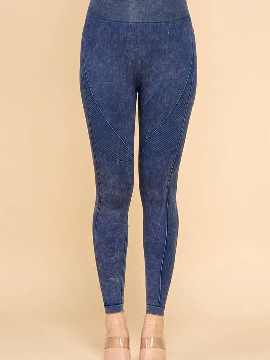 WF1002 MINERAL WASH LEGGINGS for wholesale by MIO WHOLESALE