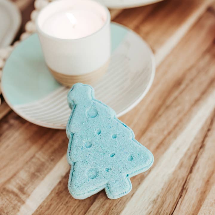 Olivia Christmas Stocking Stuffer Vegan Bath Bomb for wholesale by Pure Poetry Cosmetics