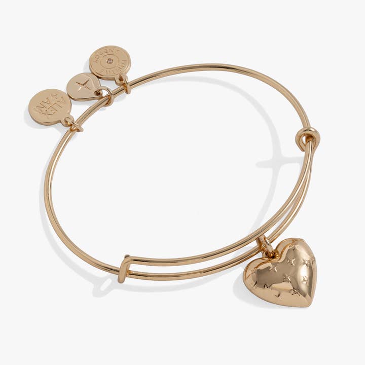 Metal Heart Charm Bangle for wholesale by Alex and Ani