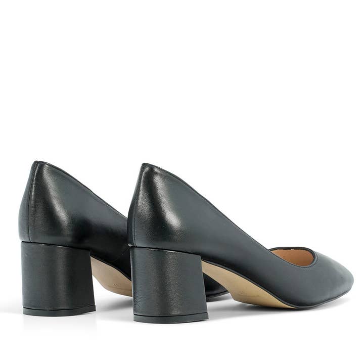 Elodie - Wholesale High Heels - Women's - SOPHIE BLACK LEATHER PUMPS2