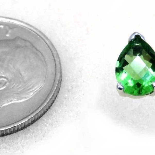 Twan Kee Jewelry - Wholesale Stud/Post Earrings - E60709P Mt St Helens Helenite Pear Shape Stud Earrings2