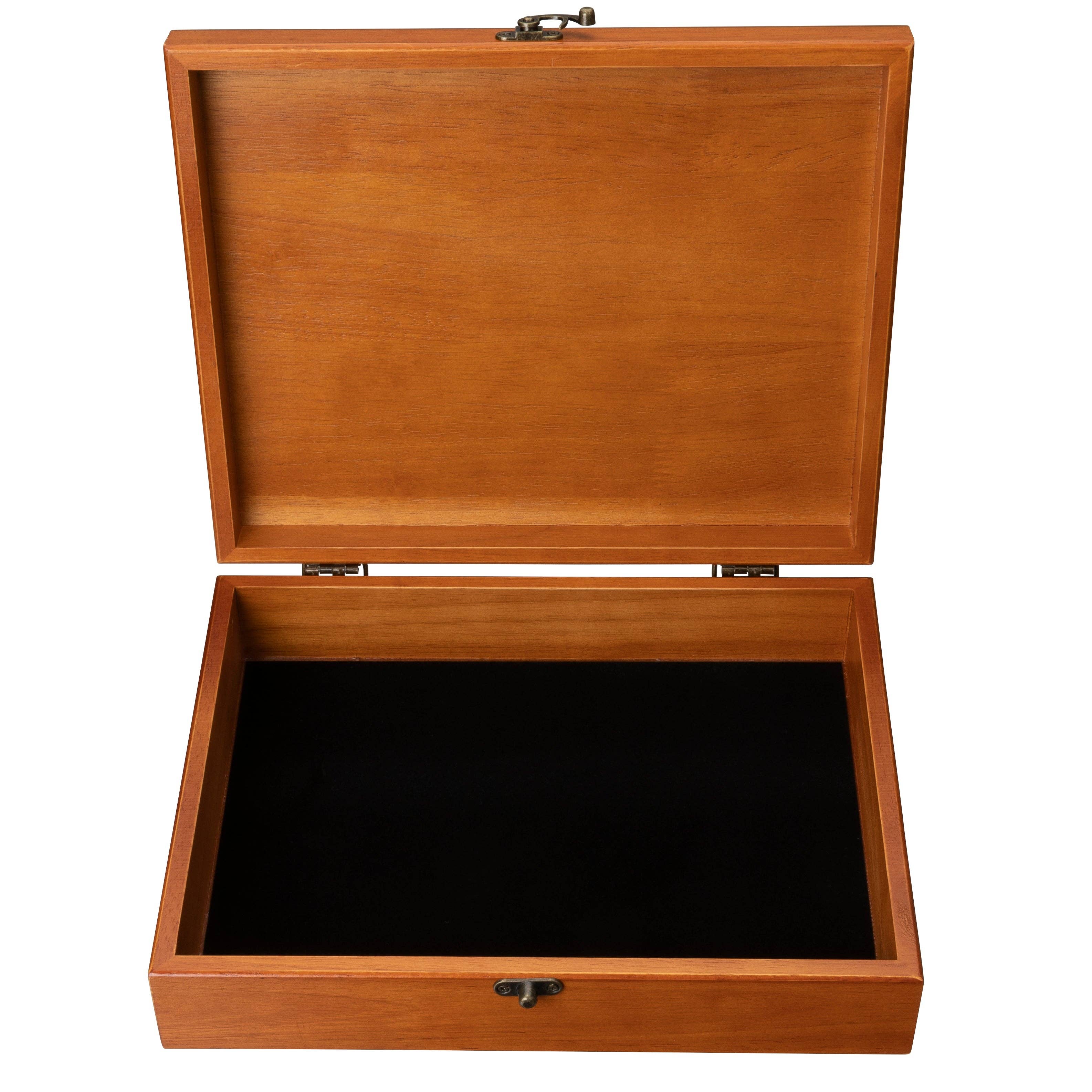 Wood Expressions - Wholesale Decorative Box - Old World Wooden Treasure Box with Brass Latch15