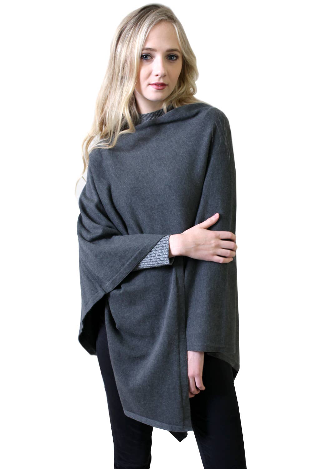 Viverano Organics - Wholesale Poncho - Women's - Women's Eco-Chic Poncho Sweater Knit Pullover (Organic)46