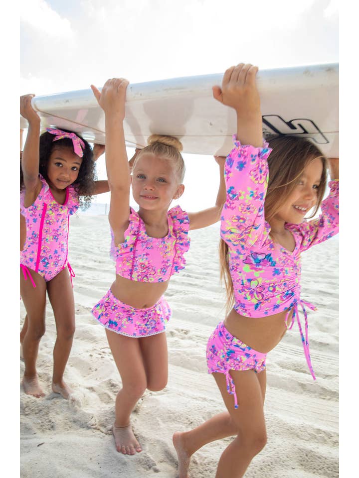 Blueberry Bay - Wholesale Two Piece Swimsuit - Kids - Poolside Escape Two Piece Swimsuit3