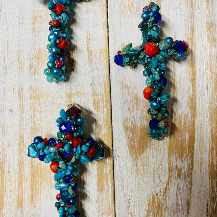 Whimsies - Vente Croix murales - Croix en pierre précieuse murale en forme de croix inspirée des cristaux Swarovski