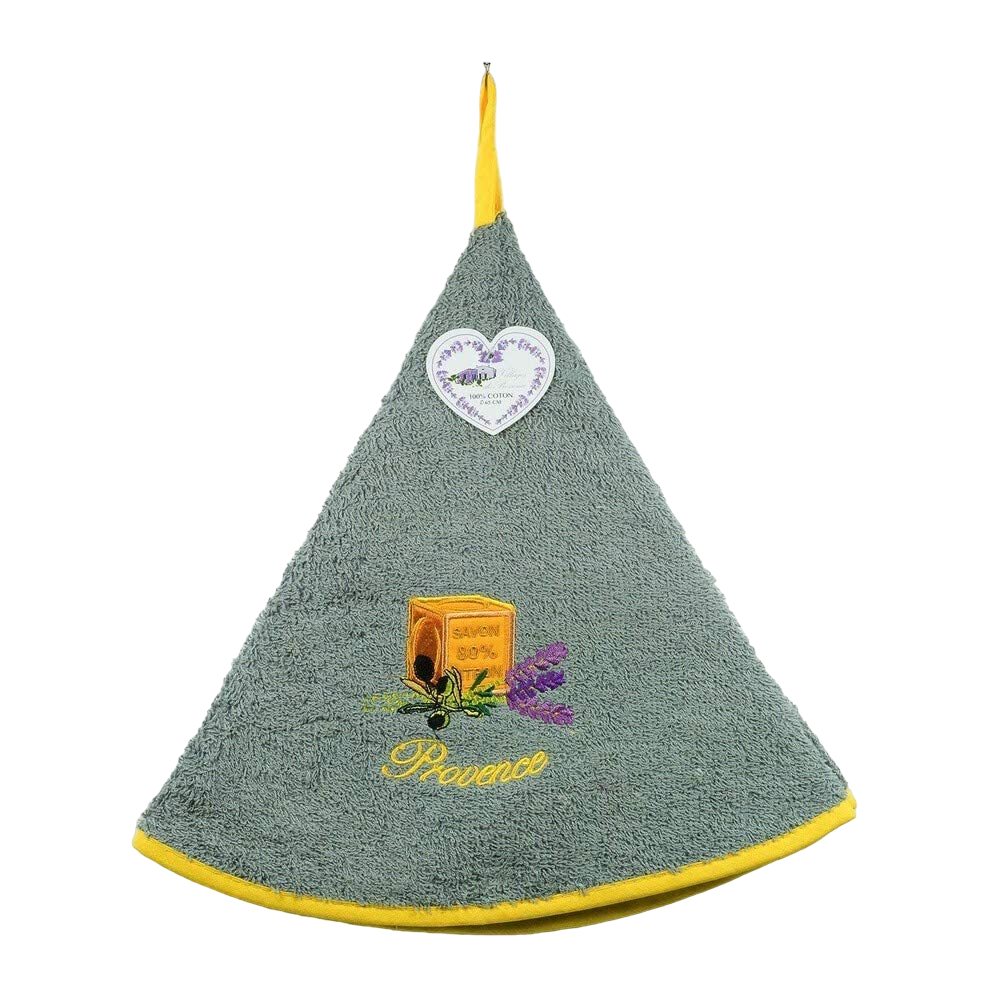 Villages de Provence - Wholesale Hand Towel - Embroidered Marseille soap hand towel 65 cm1