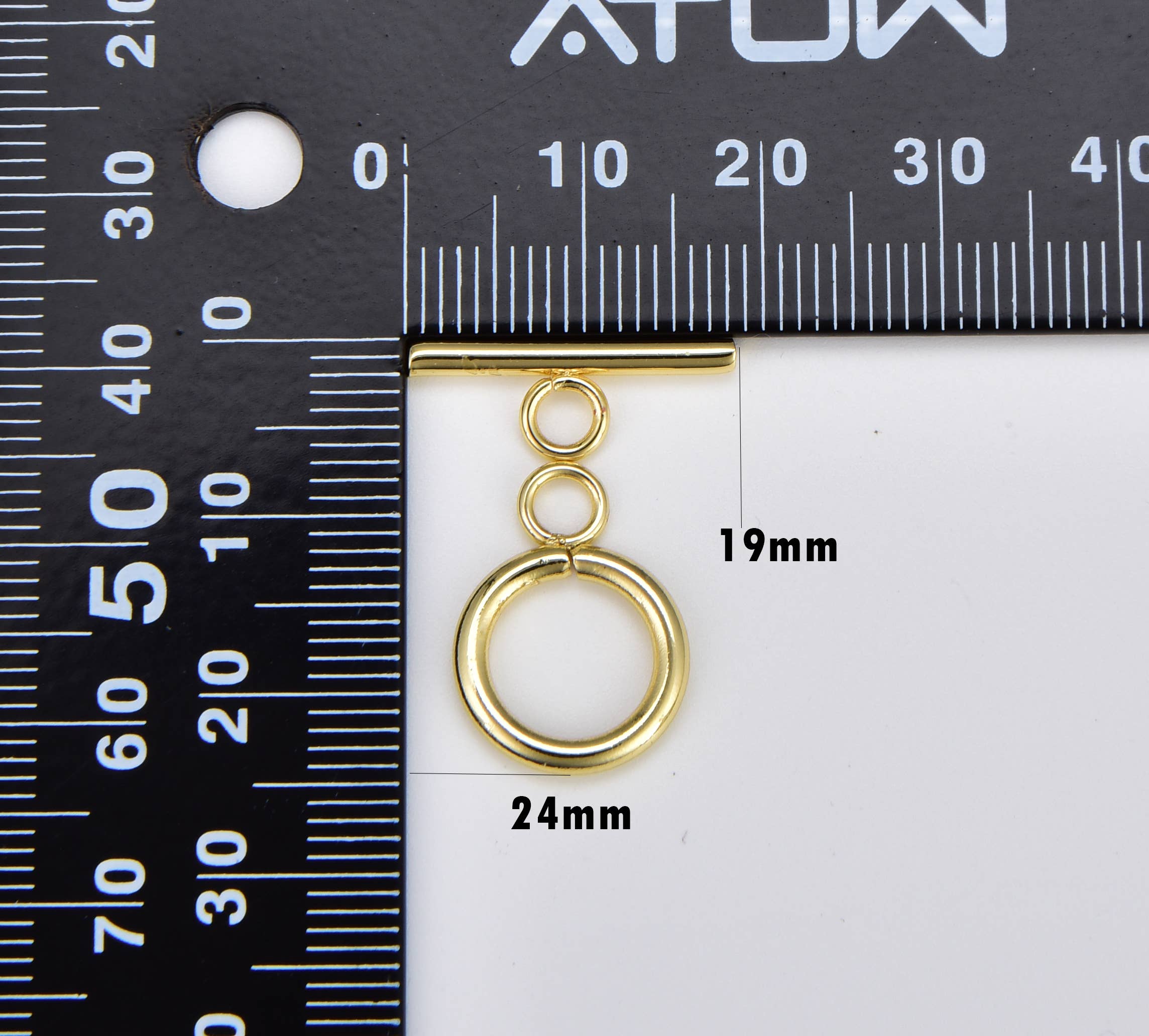 Beads Creation - Wholesale Clasp - Gold OT Toggle Clasp Jewelry Making , Toggle Closure, CL4443
