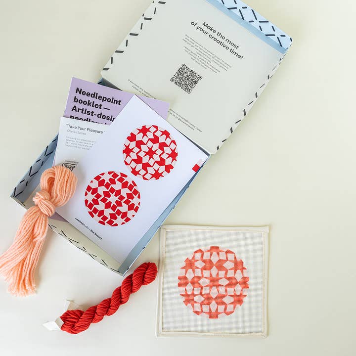 Unwind Studio - Wholesale DIY Craft Kit - Reflections Needlepoint Ornament Kit