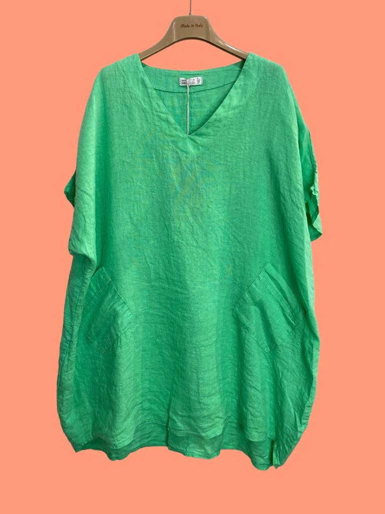 la maison des fibres naturelles - Wholesale Tunic - Women's - Tunic 62804 100% linen made in Italy41