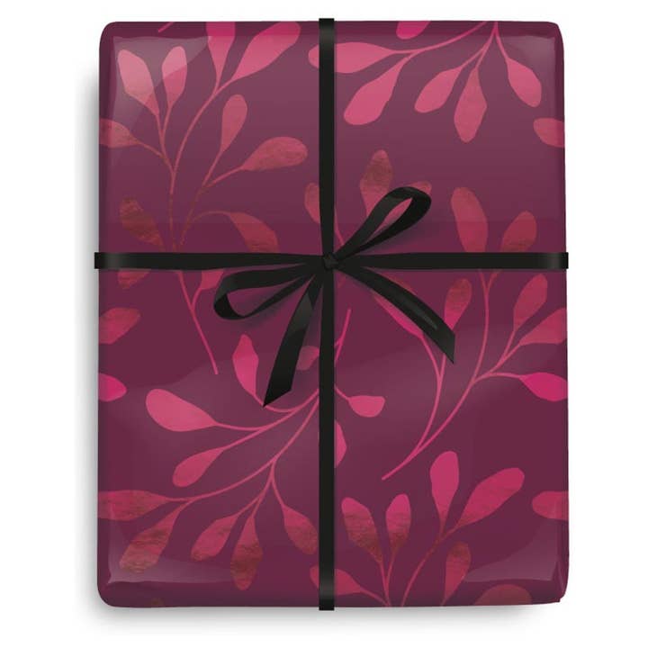 Ruby Blossom Wrapping Paper - 8FT for wholesale by The Gift Wrap Company
