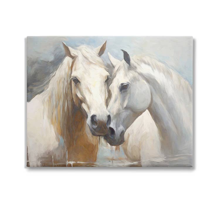 White Country Horses Canvas Art for wholesale by Stupell Industries
