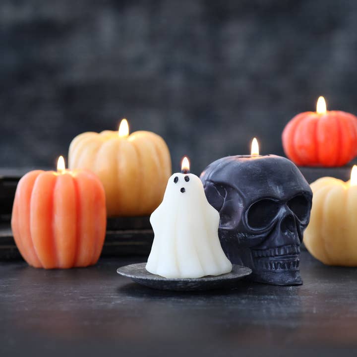 Big Dipper Wax Works - Wholesale Novelty Candle - Ghost Candle – 100% Beeswax – Natural – 3” Handcrafted5