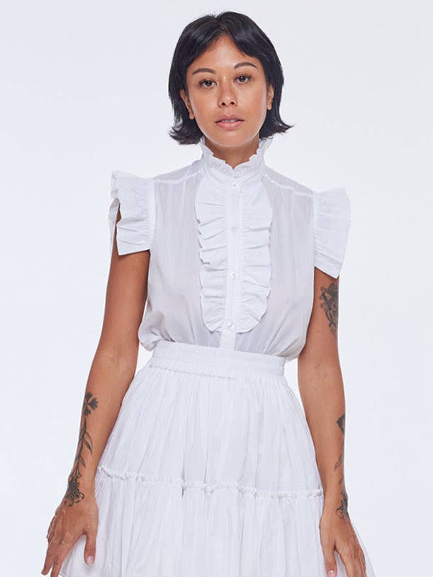 The Buoy Shirt - Ghost White for wholesale by State of Georgia