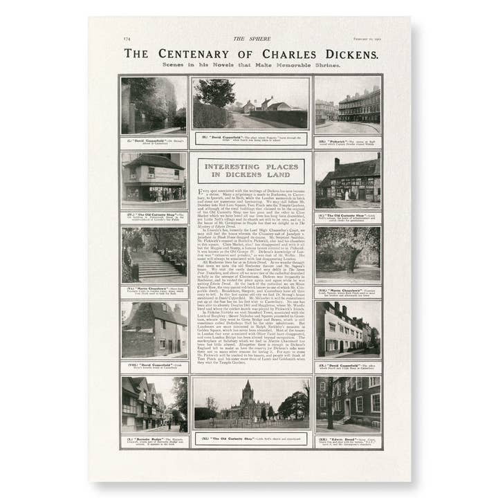 SCENES IN CHARLES DICKENS' NOVELS (1912): Photo Art Print for wholesale by Ezen Trade