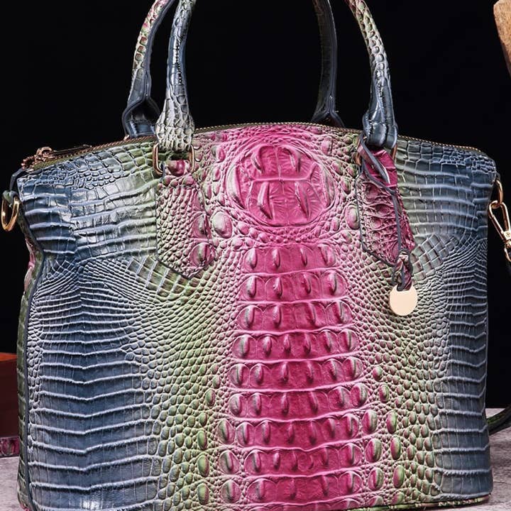 BAGS-2-SLAY - Wholesale Top handle bag – women's - Gradient PU Leather Handbag4