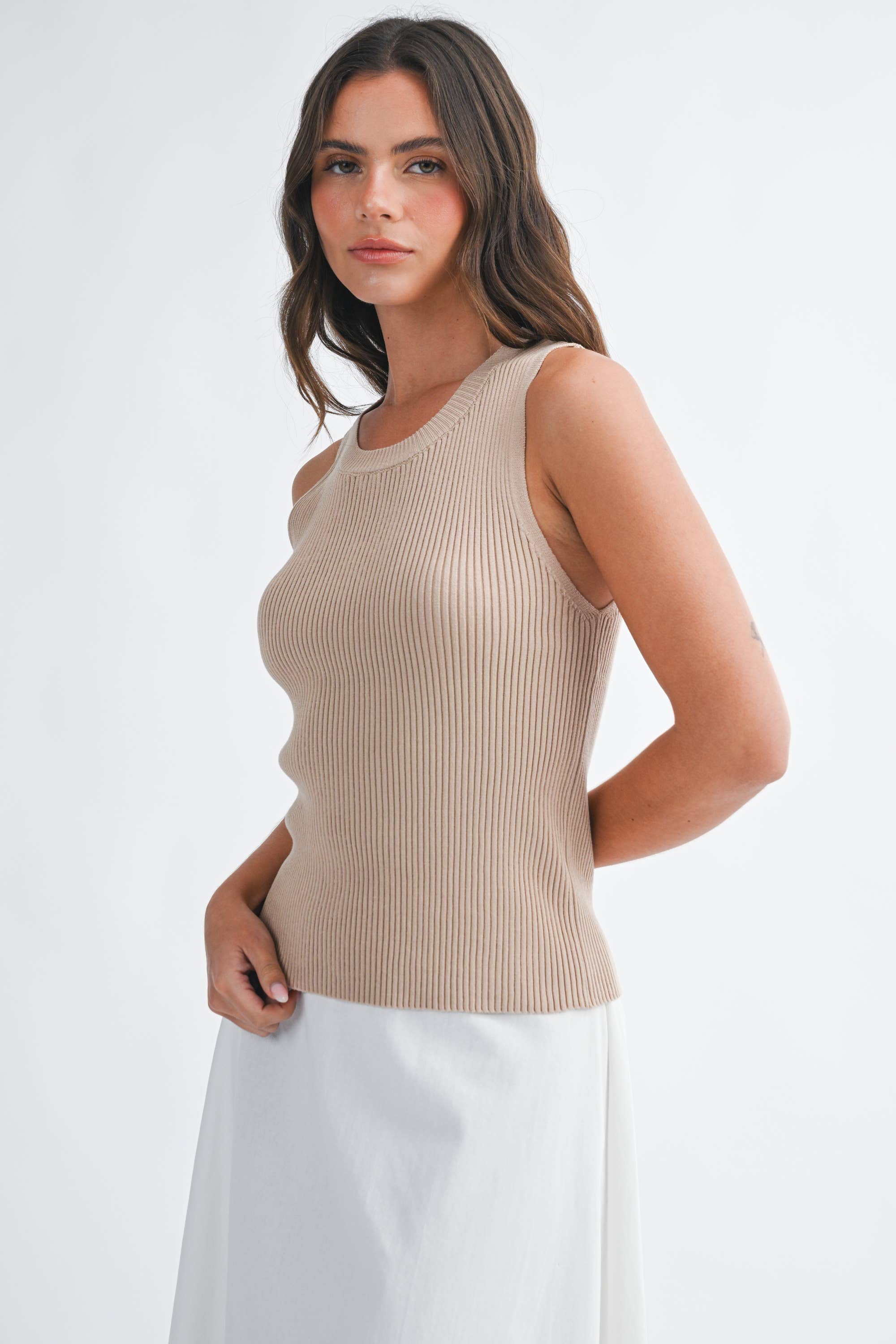 AEMI + CO - Wholesale Tank Top - Women's - 3131DN Jadine Knit Tank 36