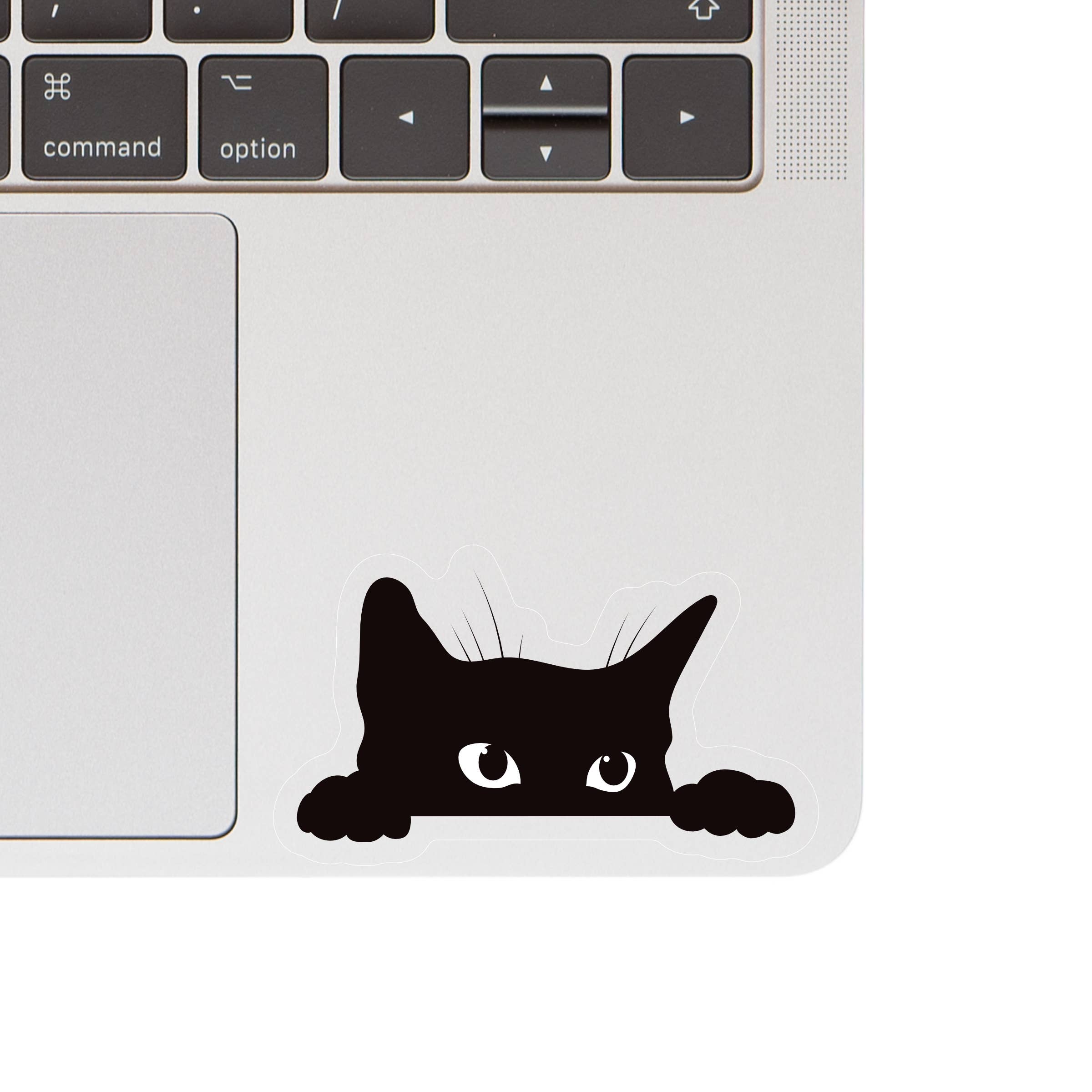 Juju and Moxie – wholesale Sticker – Sneaky Kitty Cat Cute Clear High Quality Vinyl Sticker1